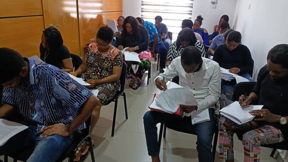 Students studying
